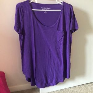 Hollister Purple V Neck Must Have Collection